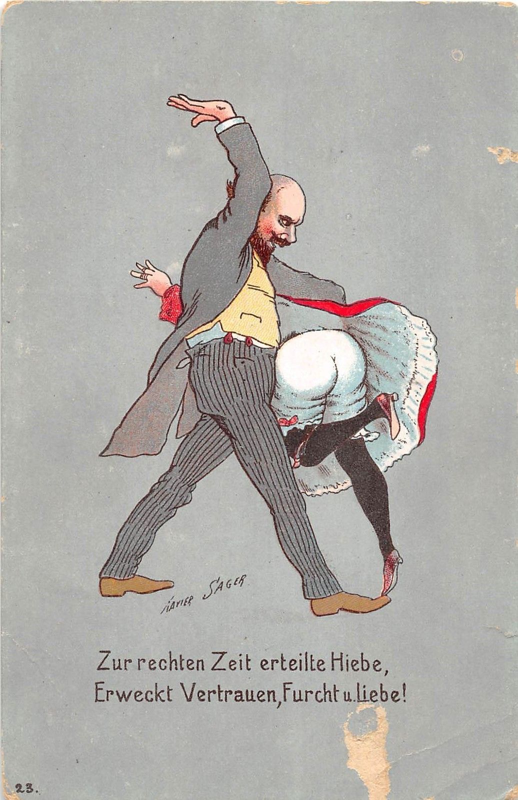 vintage spanking cartoon spank vintage